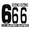 BMX Nummers SD Voor Front en Side Nummer Bord Zwart 6 