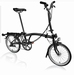 Brompton C Line 2024 Zwart - Zwart H6RN +Dy Verlicht, 